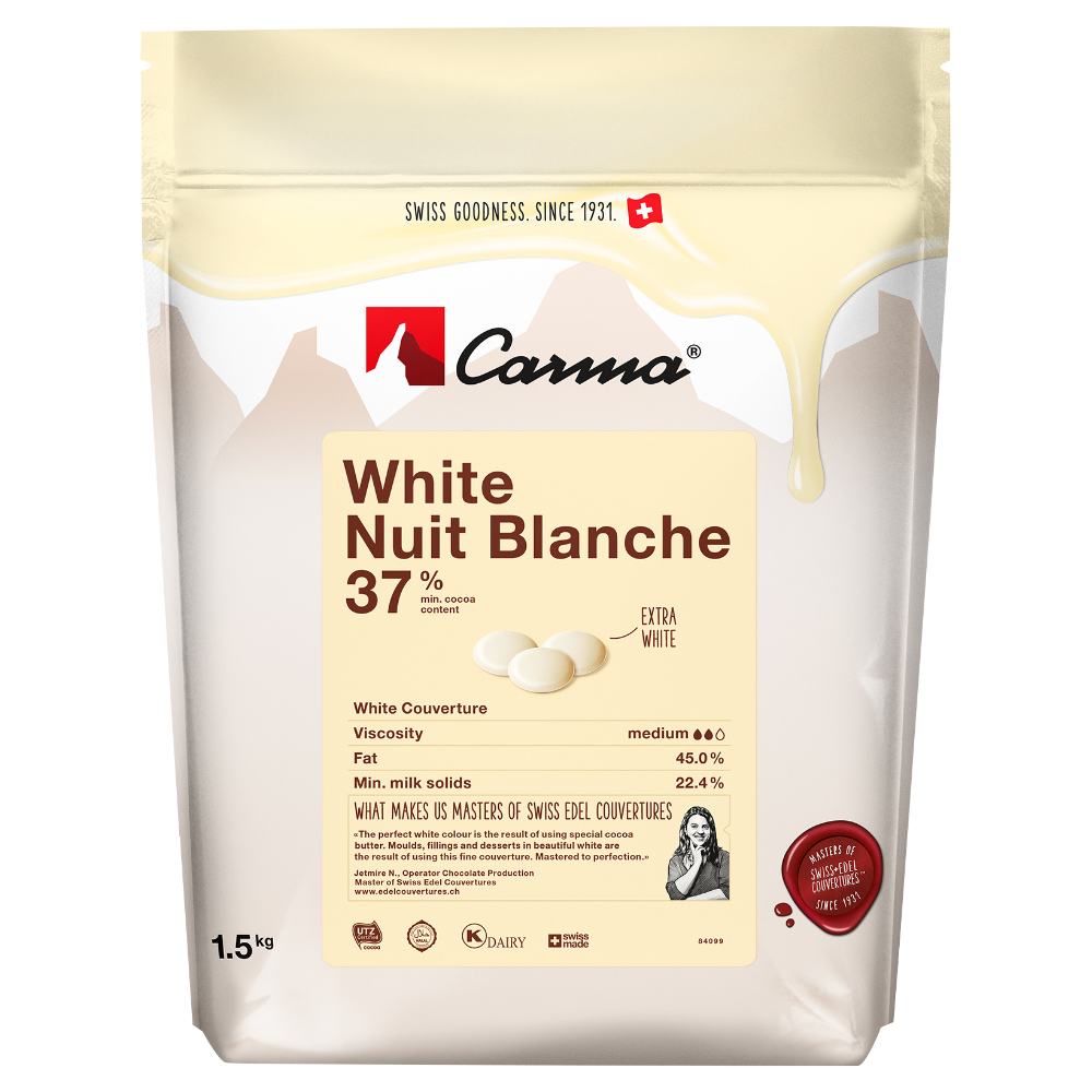 White blank foil or plastic sachet with valve and seal