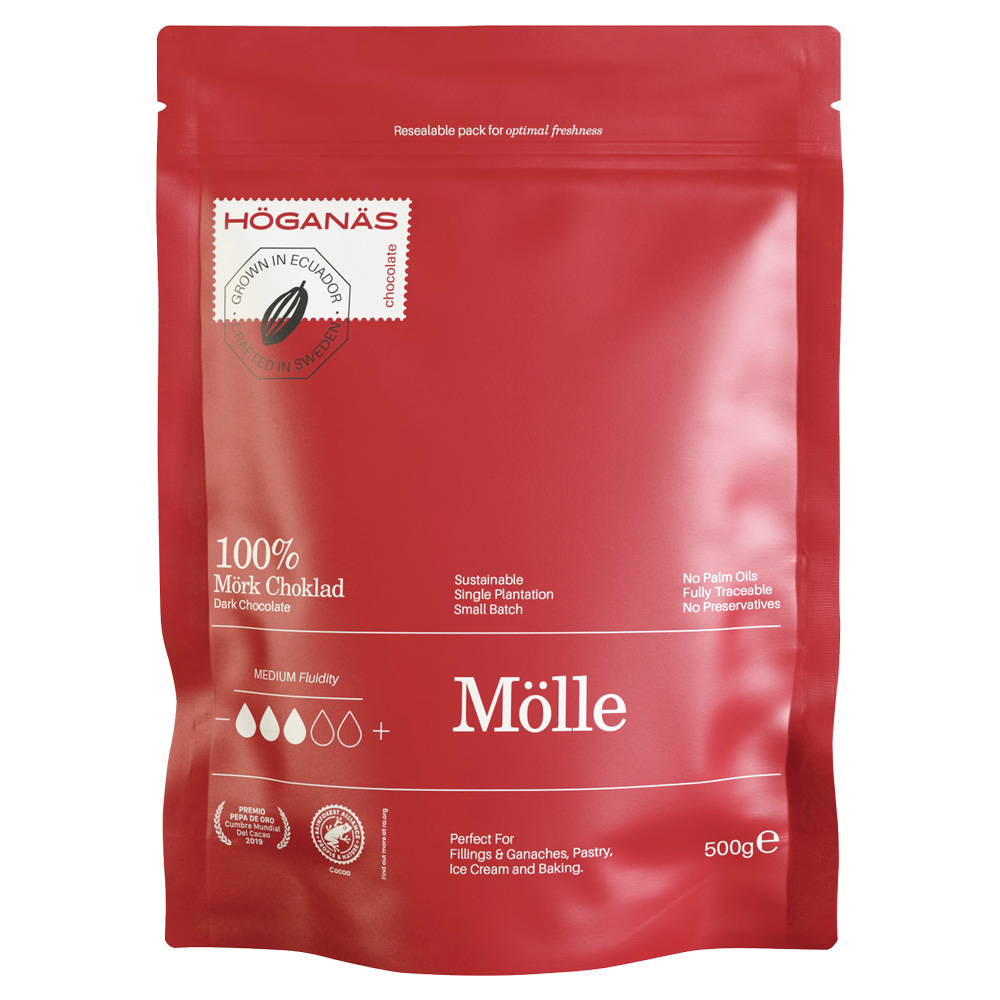 Höganäs Chocolate mörk choklad Mölle 100% 500 g