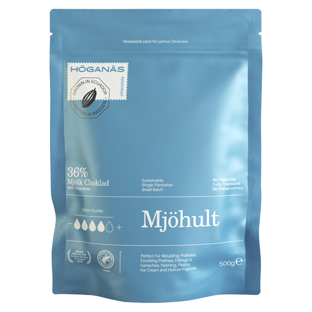Höganäs Chocolate ljus choklad Mjöhult 36% 500 g