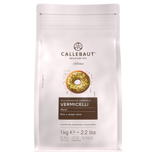 Chokladströssel i mjölkchoklad till glass och desserter