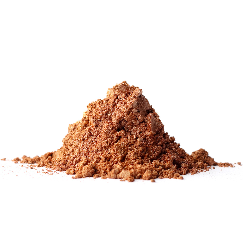 Chokladfärg i nyansen guld att dekorera chokladkakor och praliner med