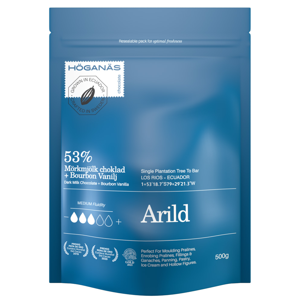 Höganäs Chocolate mörk mjölkchoklad Arild 53% 500 g